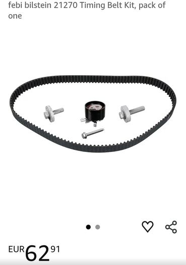 Timing belt with tensioner for 1.5 DCI engines
