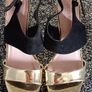 Black/Gold Sandals(Size:6) Image 3
