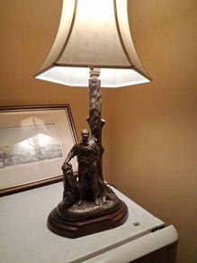 bronze effect lamp