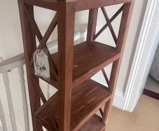 Wooden timber shelves