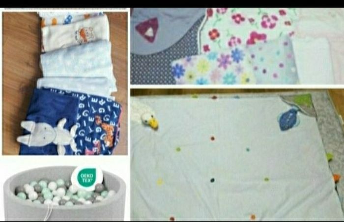 ballpit, sleepsuits, mats and blankets