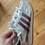 Adidas silver trainers Image 4