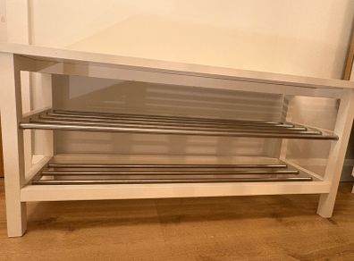 TJUSIG ikea bench with shoe storage