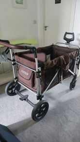 Fuxtec folding wagon - brown