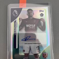 West Ham signed card Luis Guilherme
