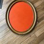 Antique Oval Gold picture frame with decorative rope & twist moulding Image 2