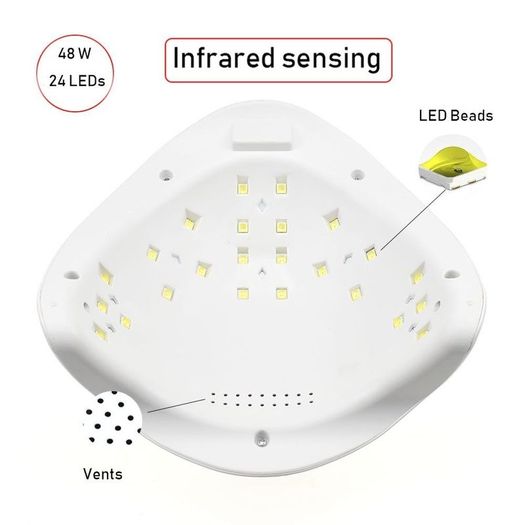 NEW 48W SUN5 Professional LED UV Nail Lamp Led Nail Light Nail Dryer Toe Finger Kit Paint