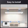 Under Cabinet Kitchen Lights Cupboard - LED Motion Sensor 3-Color Rechargeable Strip Light for Wardrobe Indoor USB Wireless Battery Powered Lighting Shelf Counter Closet with Magnetic Stick 2 Pack Image 7
