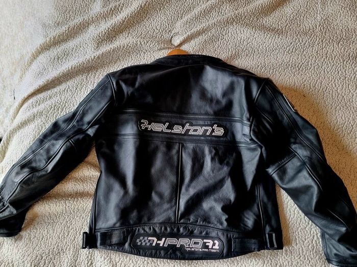 Helstons Leather Motorcycle Jacket  Size Large