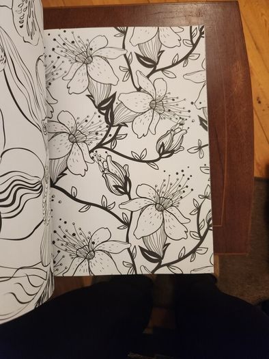 The Flowers And Nature Colouring Book.  Large Volume Paperback In Good Condition.