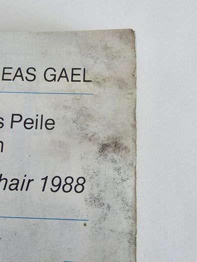 1988 All-Ireland Football Final Cork Vs Mayo Match Programme