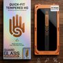 3 Pack iPhone Screen Protector Privacy HD Tempered Glass Dust-Free Install Kit Image 6