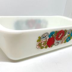 RARE Vintage Pyrex 'Poppy' Milkglass Loaf Dish