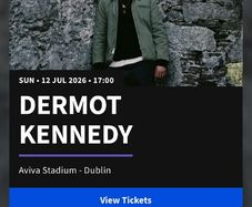 Dermot Kennedy ticket