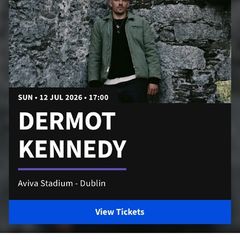 Dermot Kennedy ticket