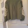 top zara khaki oversized long sleeve suit up to size 14 Image 6