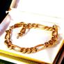 Vintage 9ct Gold Figaro Bracelet Image 5