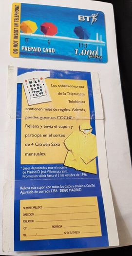 call card pre paid Spanish