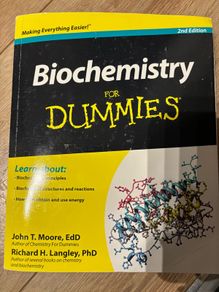Biochemistry for dummies and demystified books