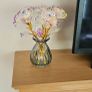 6 small roses in pink vase Image 8