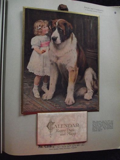 1936 Greeting card and Calendar sample book - The Royal Art Private Christmas Greeting Cards
