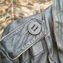 Men's Vintage Style Superdry leather jacket  Size L Image 9