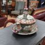 Japanese Kutani / Satsuma-Style Lidded Bowl with Tray Image 2