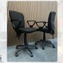 300 X Black Adjustable Office Chairs ON SALE Image 6