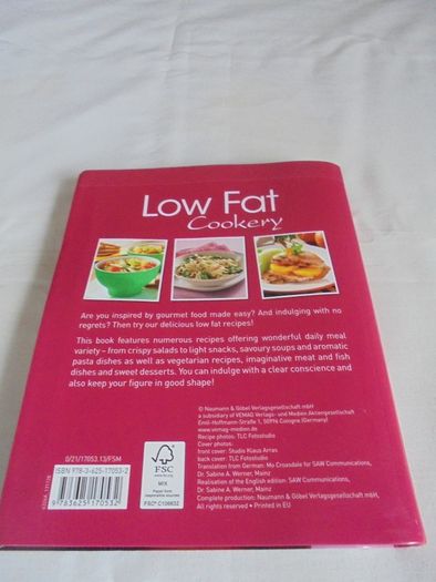 Low Fat Cookery Book for Sale