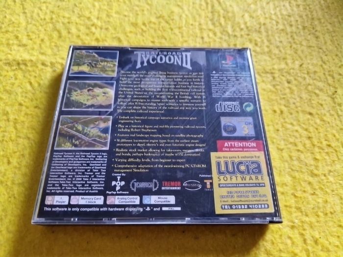 Railroad Tycoon 2 PlayStation1 Ps1 PlayStation2 Ps2 games Original