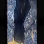 dress Bnwt shoestring strap navy patterned dress size medium baloot Image 4