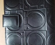 Ferragamo black bi-fold wallet