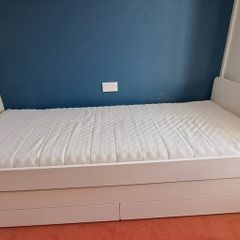 Single Bed Frame + Underbed Storage Mattress