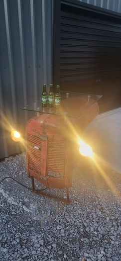 Vintage Tractor Bonnet Table