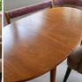 Mid-Century Oval Dining Table Image 6