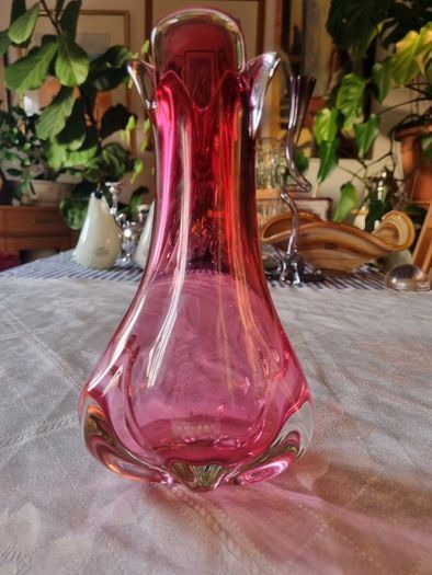 Murano Glass Ruby Vase