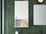 main image for ad Wall Mounted Toilet Cabinet Wall Cabinet with Door for Bathroom Medicine Cabinet with Shelves - Grey