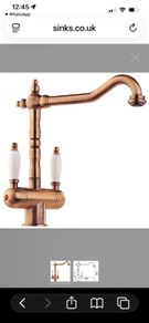 Copper sink tap