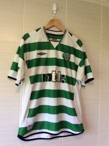 Celtic Jersey. Official Umbro Mens Home Jersey Season 2001/2003. Original From The Time. Not A Modern Day Remake.