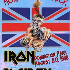 Iron Maiden vintage poster Monster Of Rock Donington Park UK 1988