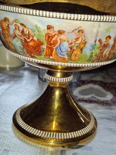 Beautiful Old Large Italian Porcelain Bowl Hand made in Italy Florentine, Very rare to get in this condition, no chips or cracks, Postage Available or Collection