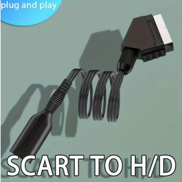 SCART to Converter HDTV Adapter - 1080P HD Video & Audio Converter for VHS, TV, DVD, PC, PS4, TV, Monitor, new, unopened.
