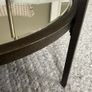 Aged Bronze Glass Side Table Image 4