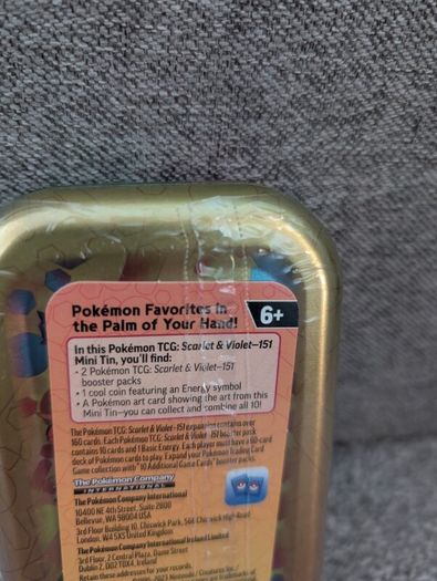 151 Mini Tin Display - Will Sell Separately