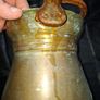 Antique Copper Cauldron featuring a Forged Bail Handle, Postage Available, Image 6