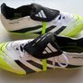 Like new, worn once, absolutely mint, size 10 Adidas 2024 Predator Elite Hybrid Touch + Fold-Over Tongue. RRP 280. Top tier boot in Cloud White / Core Black / Lucid Lemon colourway. Image 6