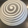 vintage mid century Leonardo Germany "Twist " Glass Bowl Image 8