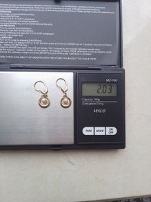 gold with pearl earrings