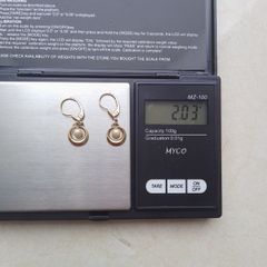 gold with pearl earrings