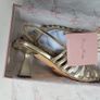 Una Healy Gold Slingbacks Image 6